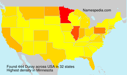 Surname Duray in USA Surname Duray in USA