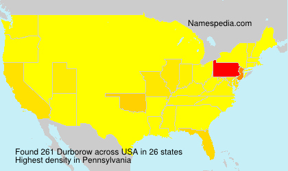 Surname Durborow in USA Surname Durborow in USA