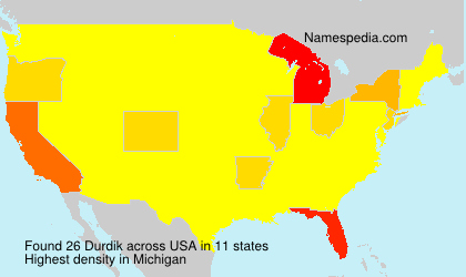 Surname Durdik in USA Surname Durdik in USA