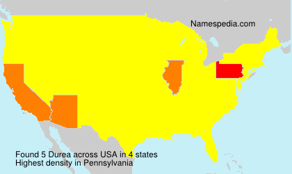 Surname Durea in USA Surname Durea in USA