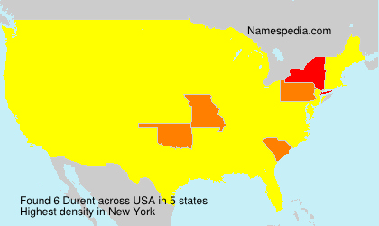Surname Durent in USA Surname Durent in USA
