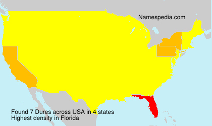 Surname Dures in USA Surname Dures in USA