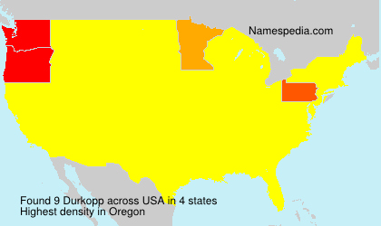 Surname Durkopp in USA Surname Durkopp in USA