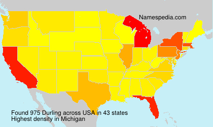 Surname Durling in USA Surname Durling in USA
