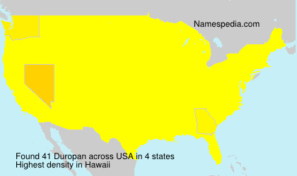 Surname Duropan in USA Surname Duropan in USA