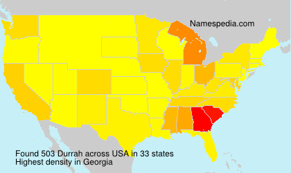 Surname Durrah in USA Surname Durrah in USA