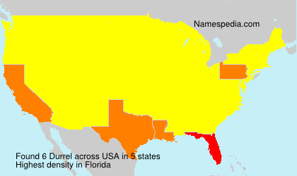 Surname Durrel in USA Surname Durrel in USA