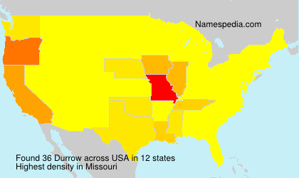 Surname Durrow in USA Surname Durrow in USA