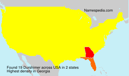 Surname Durshimer in USA Surname Durshimer in USA