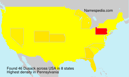 Surname Dusack in USA Surname Dusack in USA