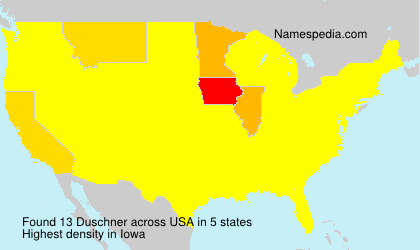 Surname Duschner in USA Surname Duschner in USA
