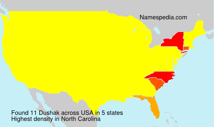 Surname Dushak in USA Surname Dushak in USA
