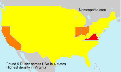 Surname Dusler in USA Surname Dusler in USA