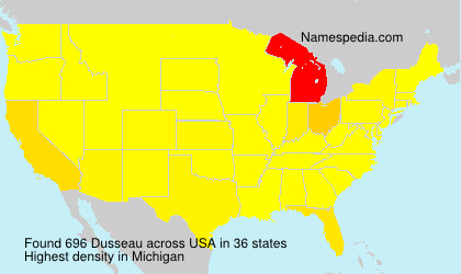 Surname Dusseau in USA Surname Dusseau in USA