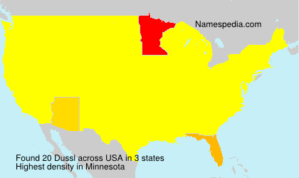 Surname Dussl in USA Surname Dussl in USA