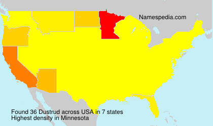 Surname Dustrud in USA Surname Dustrud in USA