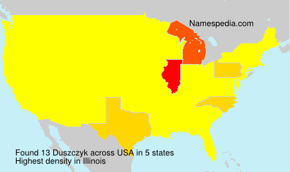 Surname Duszczyk in USA Surname Duszczyk in USA
