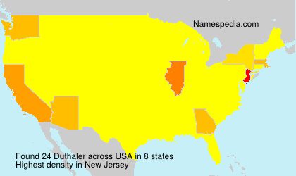 Surname Duthaler in USA Surname Duthaler in USA