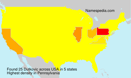 Surname Dutkovic in USA Surname Dutkovic in USA