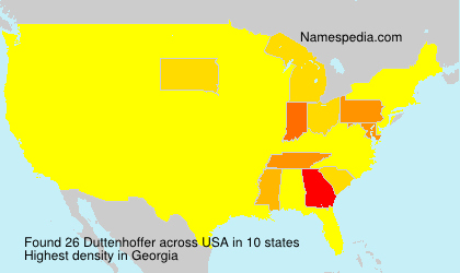 Surname Duttenhoffer in USA Surname Duttenhoffer in USA