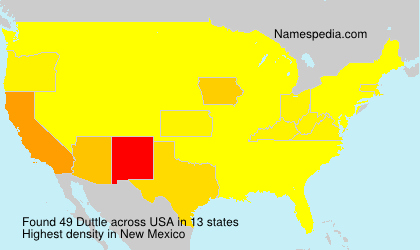 Surname Duttle in USA Surname Duttle in USA