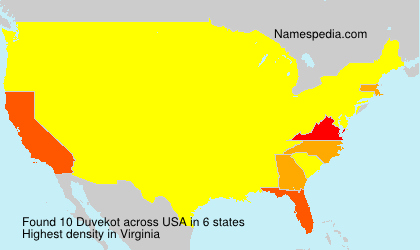 Surname Duvekot in USA Surname Duvekot in USA