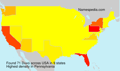 Surname Duvo in USA Surname Duvo in USA