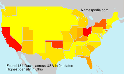 Surname Duwel in USA