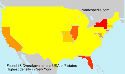Surname Dvorakova in USA Surname Dvorakova in USA