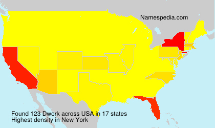 Surname Dwork in USA Surname Dwork in USA