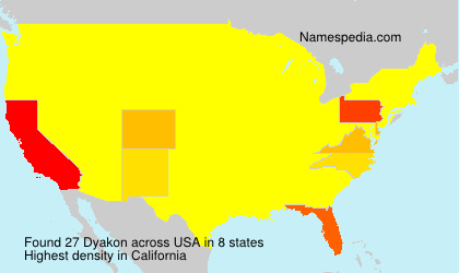 Surname Dyakon in USA Surname Dyakon in USA