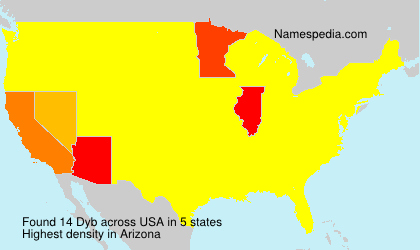 Surname Dyb in USA