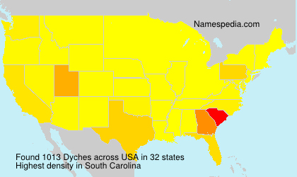 Surname Dyches in USA