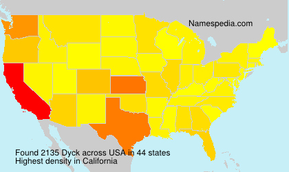 Surname Dyck in USA Surname Dyck in USA