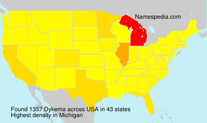 Surname Dykema in USA Surname Dykema in USA