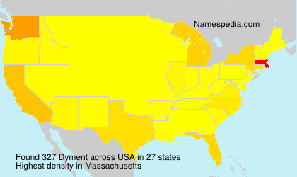 Surname Dyment in USA Surname Dyment in USA