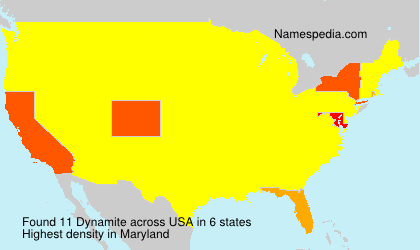 Surname Dynamite in USA Surname Dynamite in USA