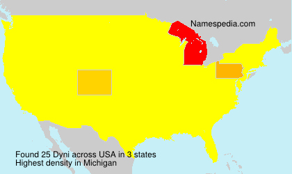 Surname Dyni in USA Surname Dyni in USA