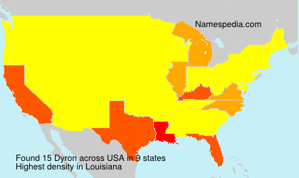 Surname Dyron in USA Surname Dyron in USA