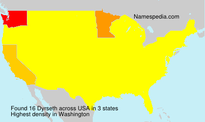 Surname Dyrseth in USA Surname Dyrseth in USA