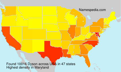 Surname Dyson in USA Surname Dyson in USA