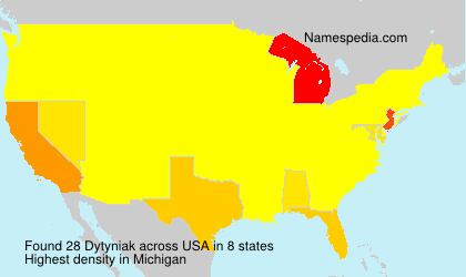Surname Dytyniak in USA Surname Dytyniak in USA