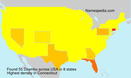 Surname Dzamko in USA Surname Dzamko in USA