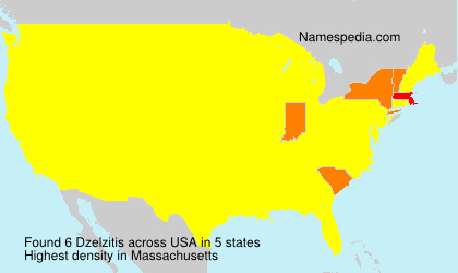 Surname Dzelzitis in USA Surname Dzelzitis in USA