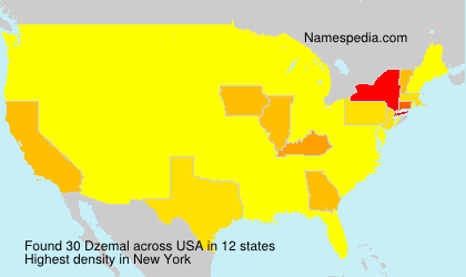 Surname Dzemal in USA Surname Dzemal in USA