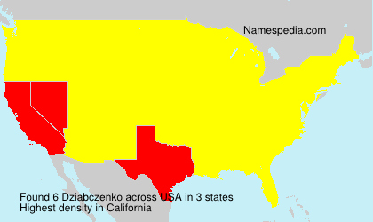 Surname Dziabczenko in USA Surname Dziabczenko in USA