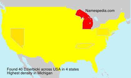 Surname Dzierbicki in USA Surname Dzierbicki in USA