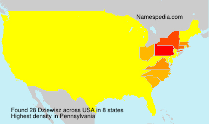 Surname Dziewisz in USA Surname Dziewisz in USA