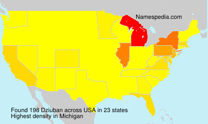Surname Dziuban in USA Surname Dziuban in USA