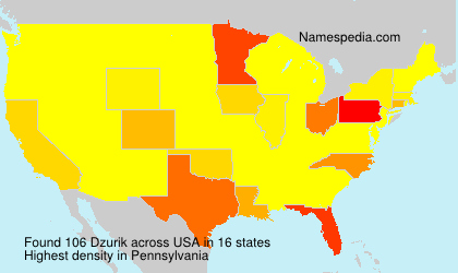 Surname Dzurik in USA Surname Dzurik in USA